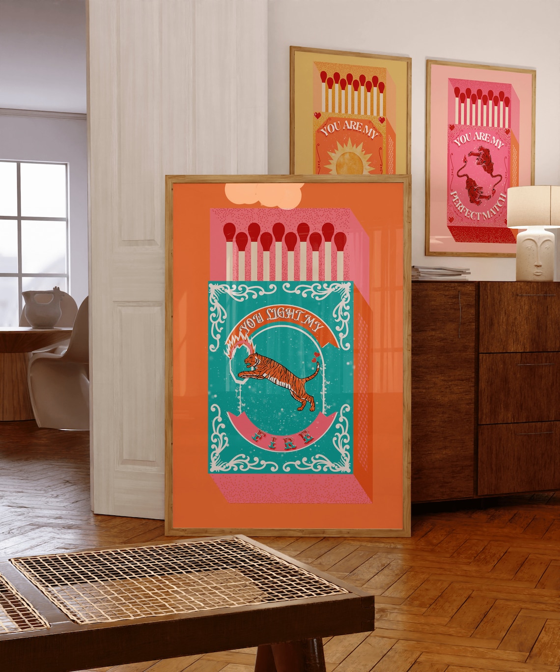 Orange Lighting Decor - You Light My Fire สีส้ม Matchbox