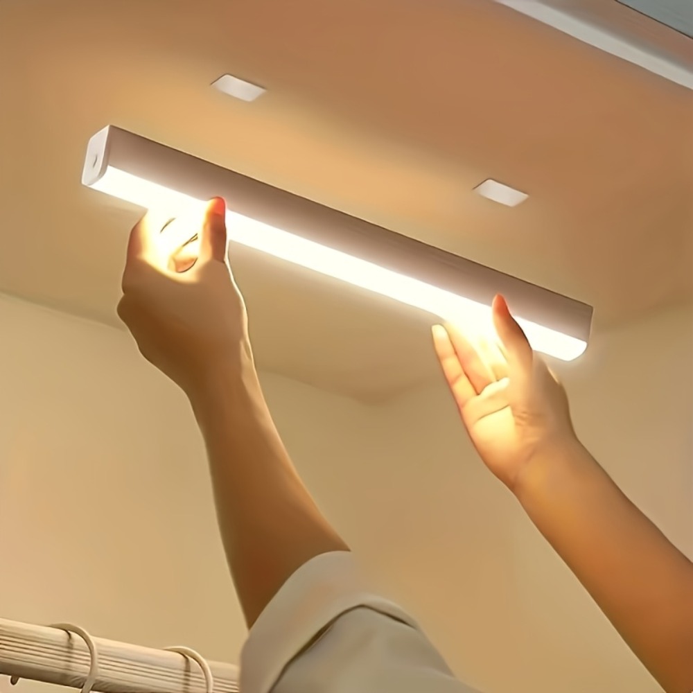 Orange Lighting Decor - ไฟแถบ LED ไร้สายพร้อมเซ็นเซอร์ตรวจจับความเคลื่อนไหว – ชาร์จ USB