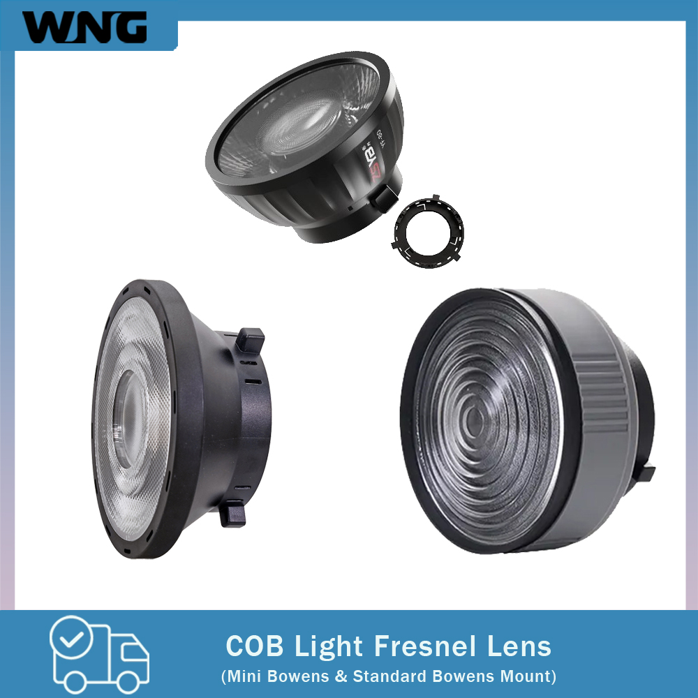 Lighting Gallery - เลนส์เฟรสเนล 15-55 องศา ปรับโฟกัสได้ สำหรับไฟสตูดิโอ LED