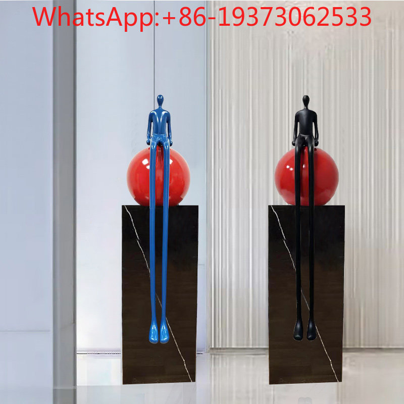 Lighting Decoration - ของตกแต่งพื้นนุ่มสำหรับสำนักงานขาย สไตล์หรูหราเบาๆ สร้างสรรค์ รูปตัวละครขาเรียวยาวแบบนามธรรมระดับไฮเอนด์