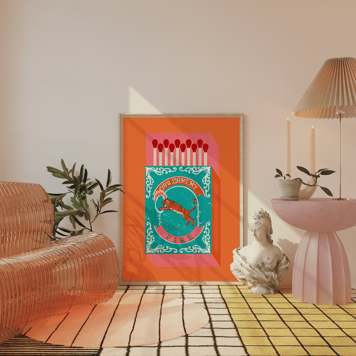 You Light My Fire สีส้ม Matchb - Orange Lighting Decor บทวิจารณ์และราคา