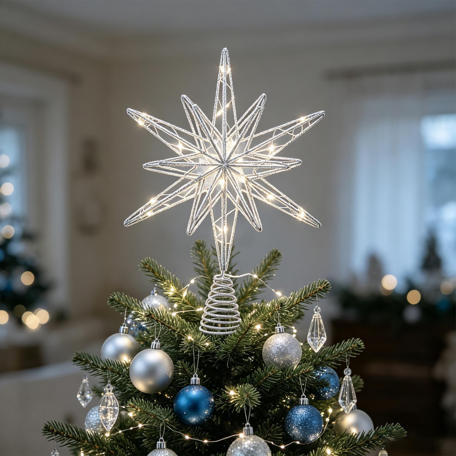 ดาวประดับยอดต้นคริสต์มาสพร้อมไ - Home Decor Lighting Tree บทวิจารณ์และราคา