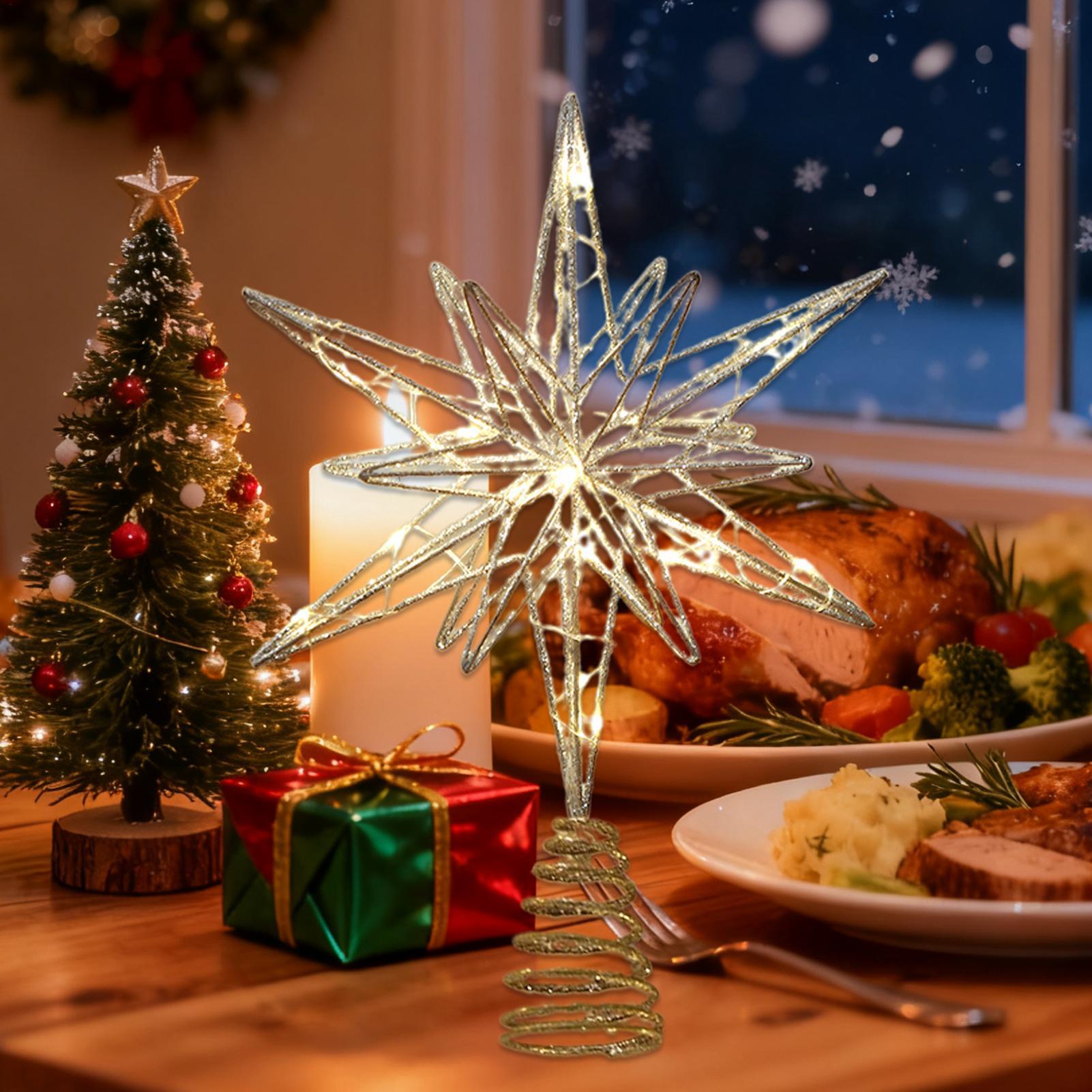 ดาวประดับยอดต้นคริสต์มาสพร้อมไ - Home Decor Lighting Tree บทวิจารณ์และราคา