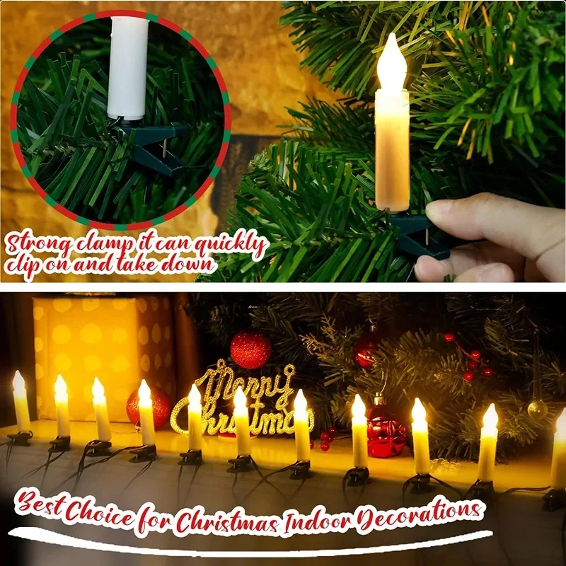 เทียนไร้เปลวไฟ 10/20LED พร้อมค - Home Decor Lighting Tree บทวิจารณ์และราคา