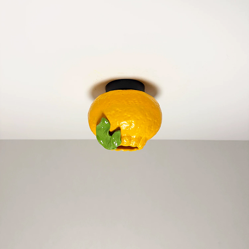 โคมไฟเพดานเซรามิกรูปผลส้ม ไฟ L - Orange Lighting Decor บทวิจารณ์และราคา