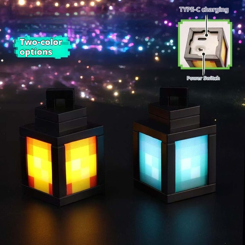 พวงกุญแจไฟ LED รูปโคมไฟ Minecr - Lighting Decor Minecraft บทวิจารณ์และราคา