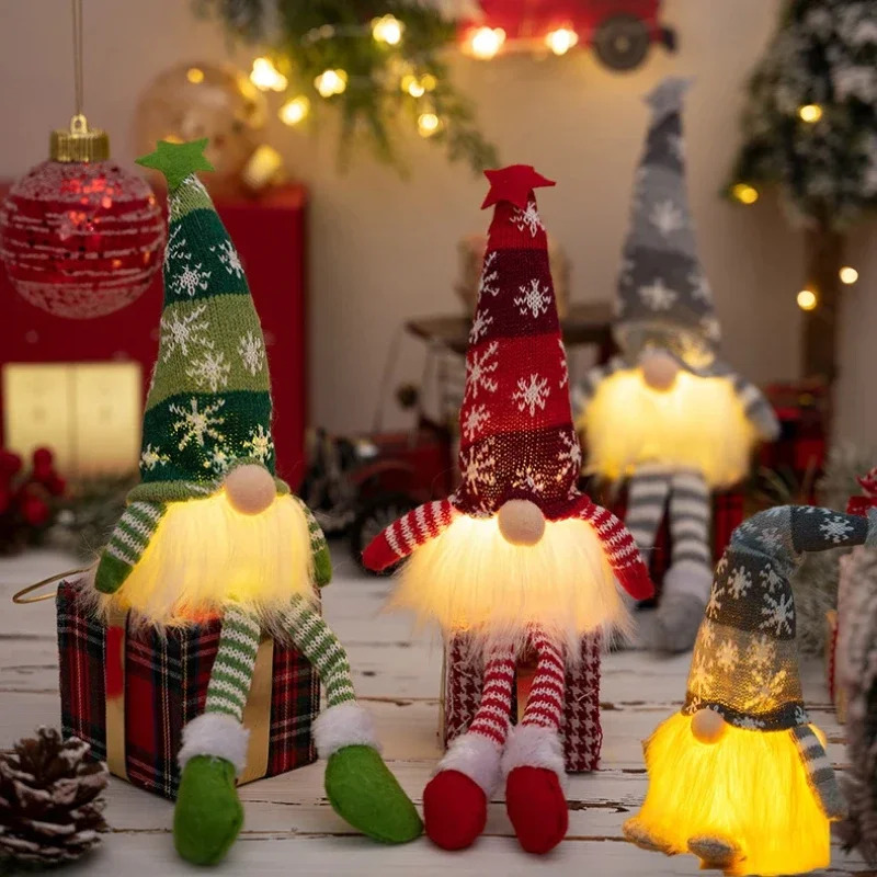 ตุ๊กตาโนมคริสต์มาสแบบไม่มีหน้า - Home Decor Lighting Tree บทวิจารณ์และราคา