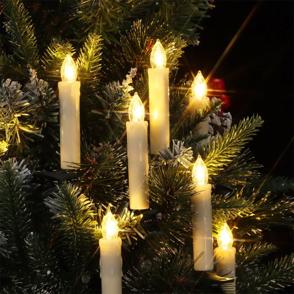 Flameless TAPER เทียนคริสต์มาส - Home Decor Lighting Tree บทวิจารณ์และราคา