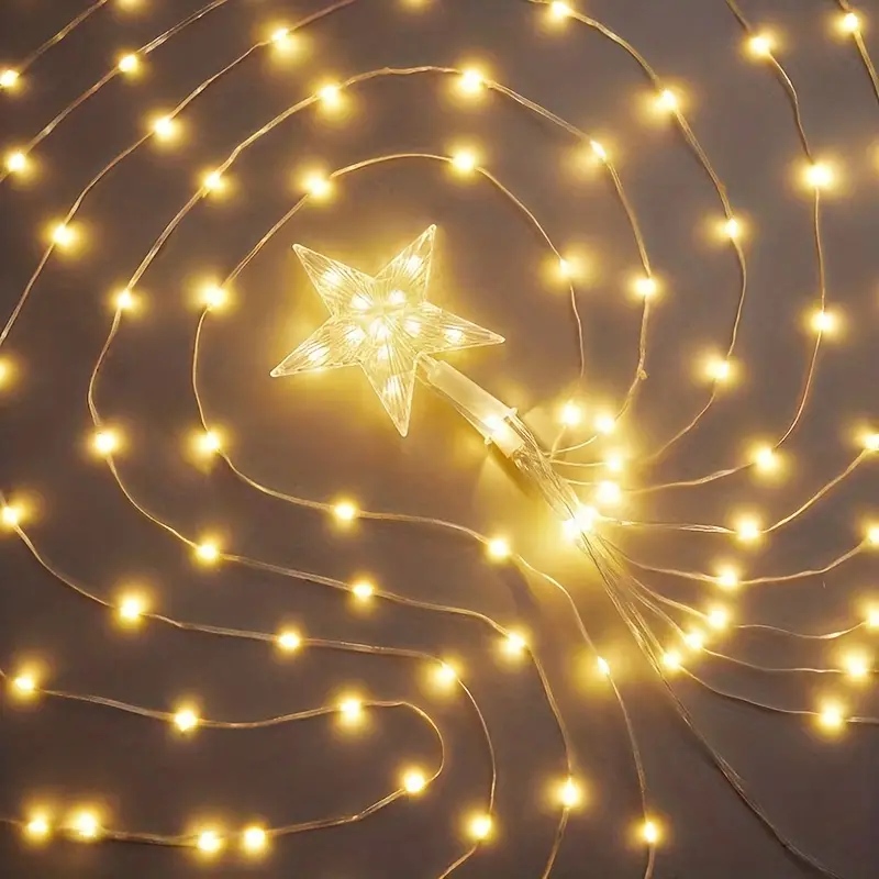 LED Star น้ําตกไฟตกแต่งคริสต์ม - Home Decor Lighting Tree บทวิจารณ์และราคา