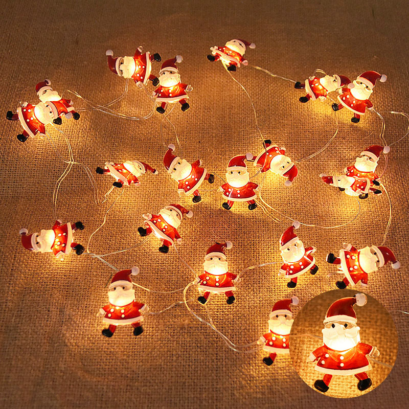 2M 20LED Santa Claus Snowflake - Home Decor Lighting Tree บทวิจารณ์และราคา