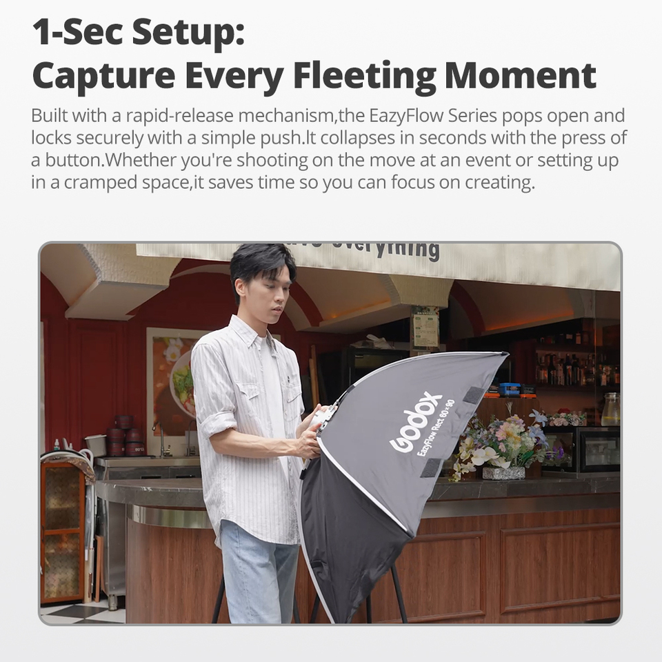ซอฟต์บ็อกซ์พับได้ Godox EazyFl - Lighting Gallery บทวิจารณ์และราคา